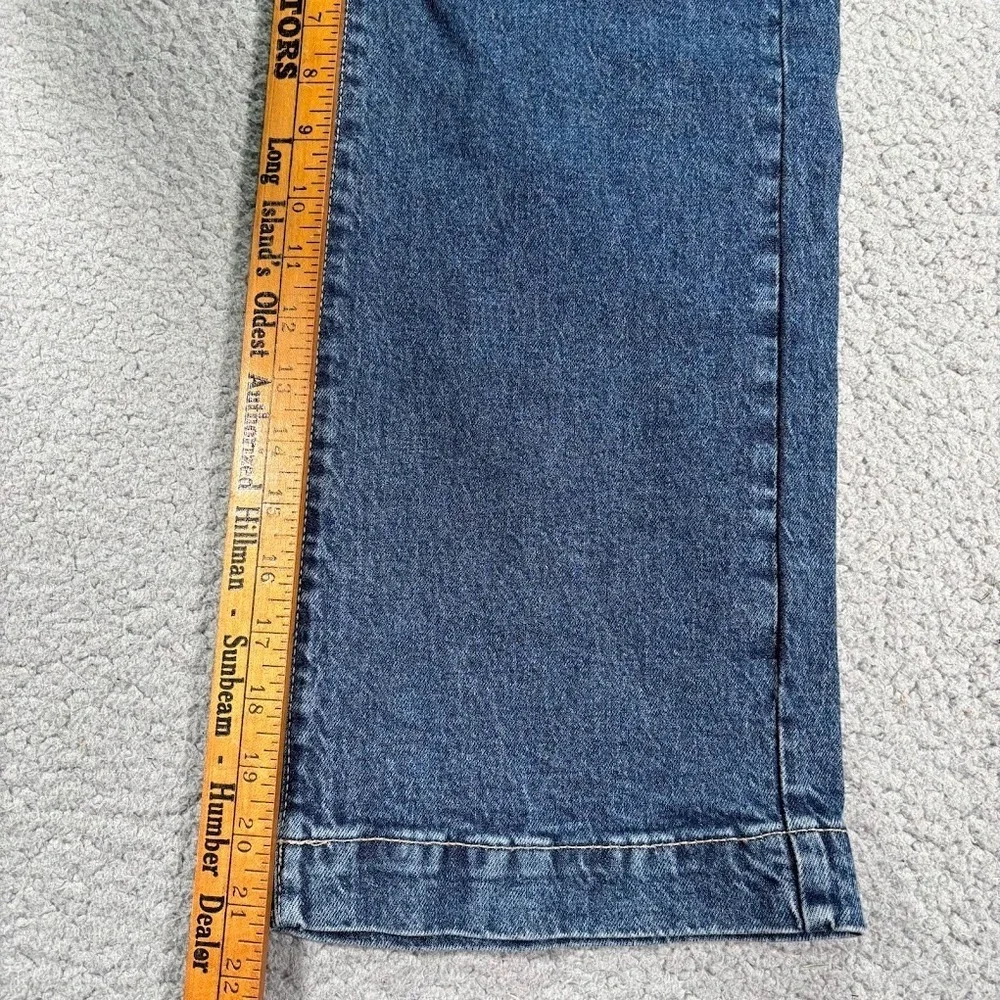 Gap‎ High Rise Wide Leg Baggy Jeans Blue Size 8 Girls Ankle Length NWT